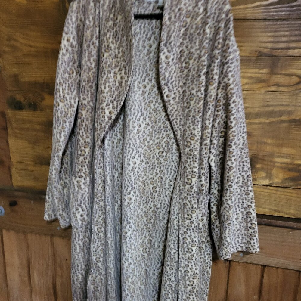 Animal print ladies robe